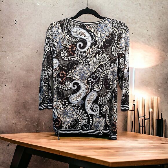 Ruby Rd. Rayon Floral Blouse Size Small - Picture 3 of 3